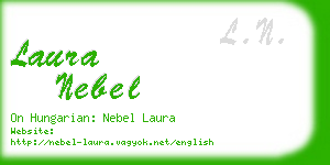 laura nebel business card